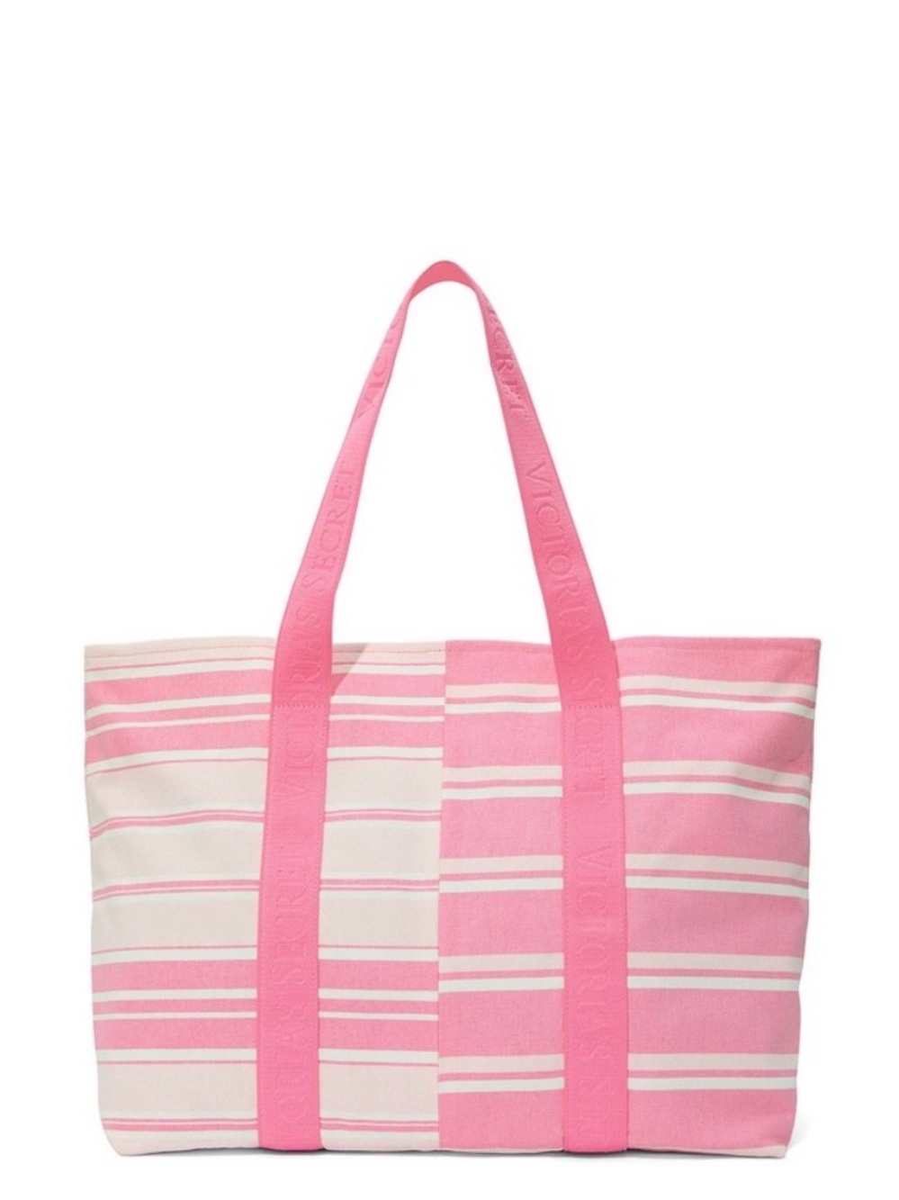 Victoria's Secret Heritage Stripe Canvas Tote Bag NEW MSRP $49.95